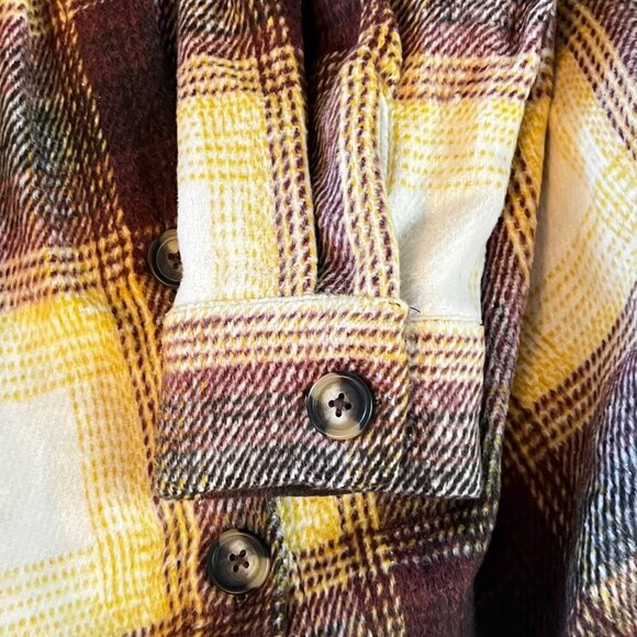 Prettygarden Womens Long Sleeve Plaid Shacket Jacket With Button Front Pockets L - Picture 8 of 11